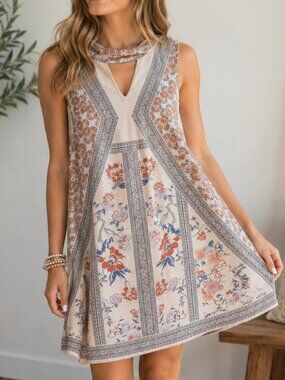 🤍 Altar'd State Bohemian Floral Dress – New With Tags – Size Medium